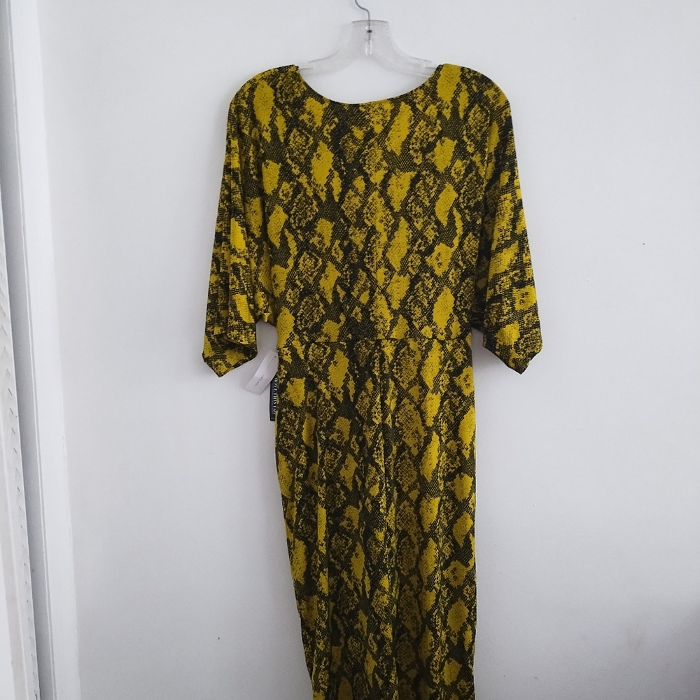 New York & Company Yellow High Low Dress - Picture 5 of 7